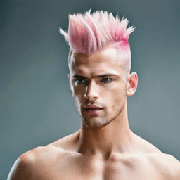 Mohawk Light Pink Hairstyle profile picture for men